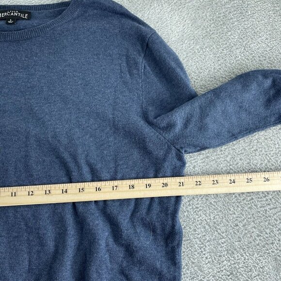 J.Crew Mercantile Mens Crewneck Sweater Large Blue Cotton 0127 - Picture 5 of 8